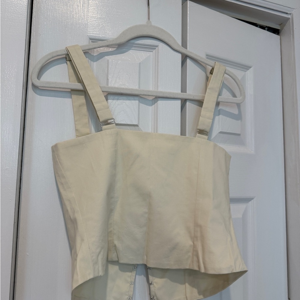 NWT Orseund Iris Cream Bustier Top size S - Picture 8 of 8